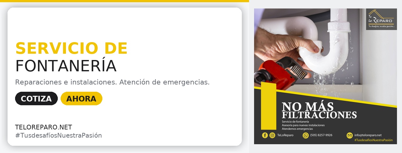 Servicio de fontanería
